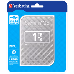 Verbatim Store 'n' Go USB 3.0 Hard Drive 1TB Silver - Additional view 5