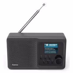 Hama DR5BT, Portable, DAB, DAB+, FM, 5 W, LCD, 4.5 cm (1.77"), USB Type-A, USB Type-C