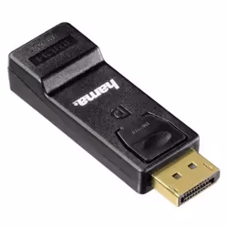 Hama 00054586, DisplayPort M, HDMI FM, Black