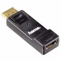 Hama 00054586 cable gender changer DisplayPort M HDMI FM Black