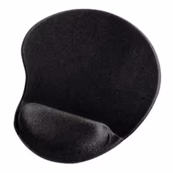 Hama Ergonomic, Black, Monochromatic, Wrist rest, Non-slip base