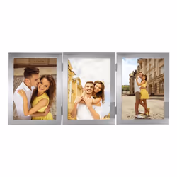 Hama 4007249653499, Picture frame set, Aluminium, Glass, Silver, Table, 13 x 18 cm, Rectangular