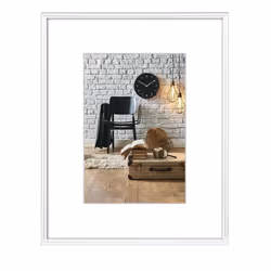 Hama 4007249662484, Single picture frame, Glass, Plastic, White, 10 x 15 cm, Rectangular, 160 mm