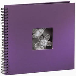 Hama "Fine Art" Spiral Album, purple, 34x32/50 photo album 10 x 15, 13 x 18
