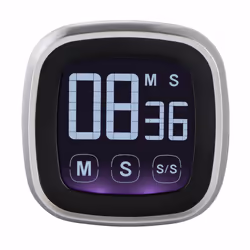 Hama Touch Digital kitchen timer Black, Silver