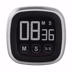 Hama Touch Digital kitchen timer Black, Silver