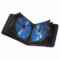 Hama 00095669 optical disc case 24 discs Red