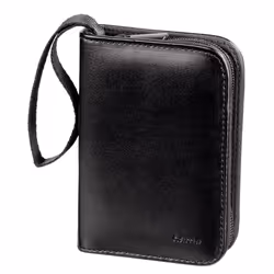 Hama 00095983, 18 cards, MMC, SD, Faux leather, Black, 93 mm, 31 mm