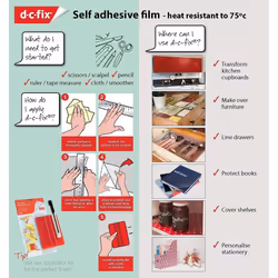 d-c-fixÂ® F3460047Â Self-Adhesive Vinyl Film 200Â x 45Â cm, Blue - Additional view 8