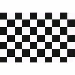 DC-Fix Monza Shwarz Weiss Black White Checked Self Adhesive Film Vinyl 2m x 45cm