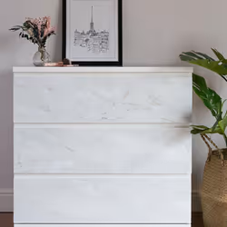 Romeo Matt White D-C-Fix Self Adhesive Sticky Back Vinyl Film Marble Effect