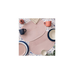 dc fix Blush Eco-line Wipe Clean oval Weave Placemats Set of 4