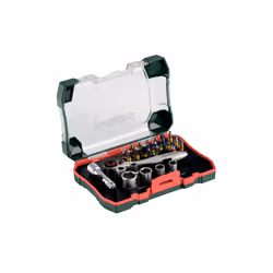 METABO 626701000 Socket set Phillips-head (PH), Pozidriv (PZ), Male Torx Chrome Vanadium Steel