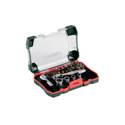 METABO 626701000 Socket set Phillips-head (PH), Pozidriv (PZ), Male Torx Chrome Vanadium Steel