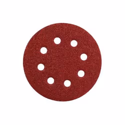 Metabo 631228000, Sanding sheet, Metal, Polyester, Steel, Wood, Red, Round, 12.5 cm, 12.5 cm