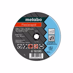 Metabo 616185000, Stainless steel, 23 cm, 2.22 cm, 1.9 mm, 6600 RPM, Metabo