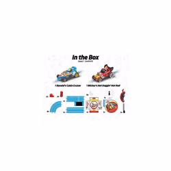 FIRST Mickey's Fun Race - Slot Car Racing Track for Children from 3 Years | 2.4m Race Track with Mickey Mouse and Donald Duck | Gifts for Children for