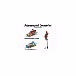 FIRST Mickey's Fun Race - Slot Car Racing Track for Children from 3 Years | 2.4m Race Track with Mickey Mouse and Donald Duck | Gifts for Children for
