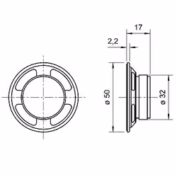 Visaton K 50 2 W 1 pc(s) Full range speaker driver - Additional view 3
