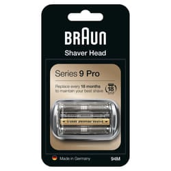 Braun Series 9 Electric Shaver ORIGINAL Replacement Head, Easily Attach Your New Shaver Head, Also Compatible with Series 9 Pro Electric Razors, 94M,