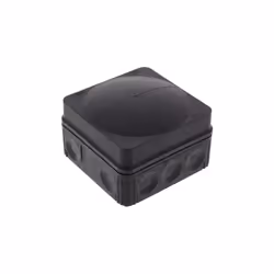 WISKA ADAPTABLE JUNCTION BOX ENCLOSURE BLACK 108 76MM X 76MM X 51MM  (10061999)