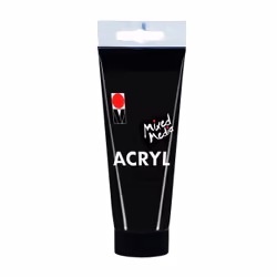 Marabu 12010050073, 100 ml, Black, Tube, Waterproof