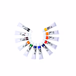 Marabu 122000090, 12 ml, Black, Blue, Green, Orange, Red, White, Yellow