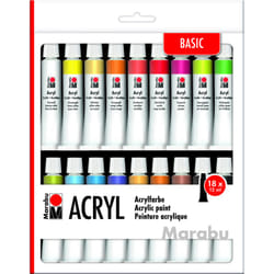 Marabu Acryl Basic Acrylic paint 12 ml 18 pc(s)
