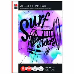 Marabu Alcohol Ink Pad, Matt, Art paper pad, 280 g/m², 12 sheets