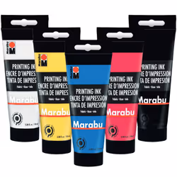Marabu Fabric Screen Printing Ink - Create Unique Designs & Transform Your Fabrics with Water Based Screen & Block Printing I ...