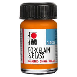 Marabu Porcelain Ceramic & Glass Orange Paint 15ml
