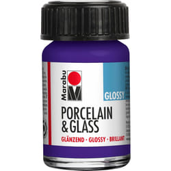 Marabu Porcelain Ceramic & Glass Glossy Paint Violet 15ml