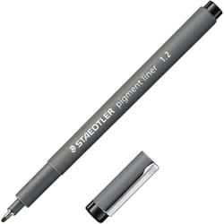 Staedtler 308 12-9 Pigment Liner Fineliner Pen - 1.2mm Nib - Black Ink - Single
