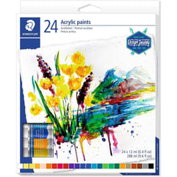 STAEDTLER 8500 C24 Karat Acrylic Paint Tube - Multi-Colour (Pack of 24)