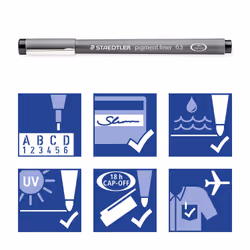 Staedtler pigment liner 308 fineliner Violet 1 pc(s)