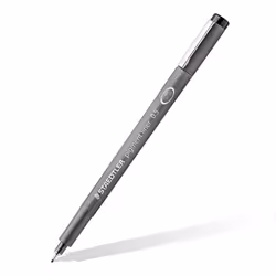 STAEDTLER 308 SB8 Pigment Liner Pens - Assorted Line Widths  Black (Set of 8)