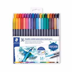 Staedtler 3001, 36 colours, 6 mm, 0.5 mm, 0.8 mm, Multicolour, Round