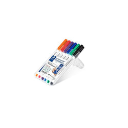 STAEDTLER 301 WP6 Whiteboard Pens, Assorted Colour, Pack of 6