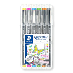 Staedtler Pigment Liner fineliner Extra Fine Brown, Grey, Light Blue, Light Green, Magenta, Yellow 6 pc(s)