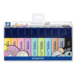 Staedtler 364 C marker 10 pc(s) Chisel tip Black, Brown, Light Blue, Light grey, Lime, Mint, Peach, Pink, Violet, Yellow