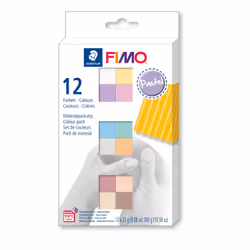 Staedtler FIMO 8023 C, Modeling clay, Assorted colours, Adult, 12 pc(s), 110 °C, 30 min
