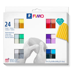 Staedtler FIMO 8013 C Modeling clay 600 g Black, Blue, Copper, Gold, Green, Grey, Pearl, Pink, Purple, Red, Rose, Silver, White, Yellow 24 pc(s)