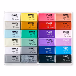 Staedtler FIMO 8013 C Modeling clay 600 g Black, Blue, Copper, Gold, Green, Grey, Pearl, Pink, Purple, Red, Rose, Silver, White, Yellow 24 pc(s)