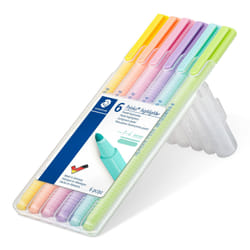 Staedtler 362 C marker 6 pc(s) Bullet tip Lime, Mint, Peach, Pink, Violet, Yellow