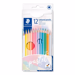 STAEDTLER 146 C12 Pa Pastel Coloured Pencils Pack of 12 Colours