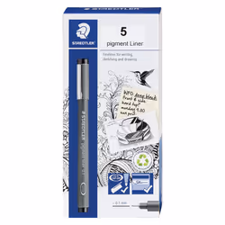STAEDTLER Pigment Liner Fineliner Pen for Drawing Drafting Journali