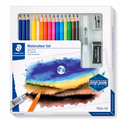Staedtler 146 10C, Black, Blue, Bordeaux, Brown, Green, Light Blue, Light Green, Mauve, Orange, Peach, Red, Yellow, 15 pc(s)