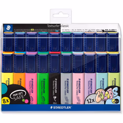 STAEDTLER 364 WP20 Textsurfer highlighters in 20 Assorted Colours Including Pastel and neon,Pack of 20