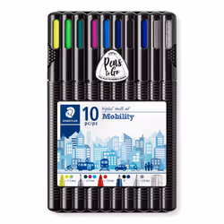 STAEDTLER 34 SB10MS triplus mobility set desktop box of 10 pieces for
