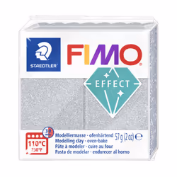 Staedtler FIMO 8010-81, Children's modeling clay, Clay, Metallic, Silver